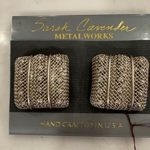 Sarah Cavender Silver Mesh Earrings